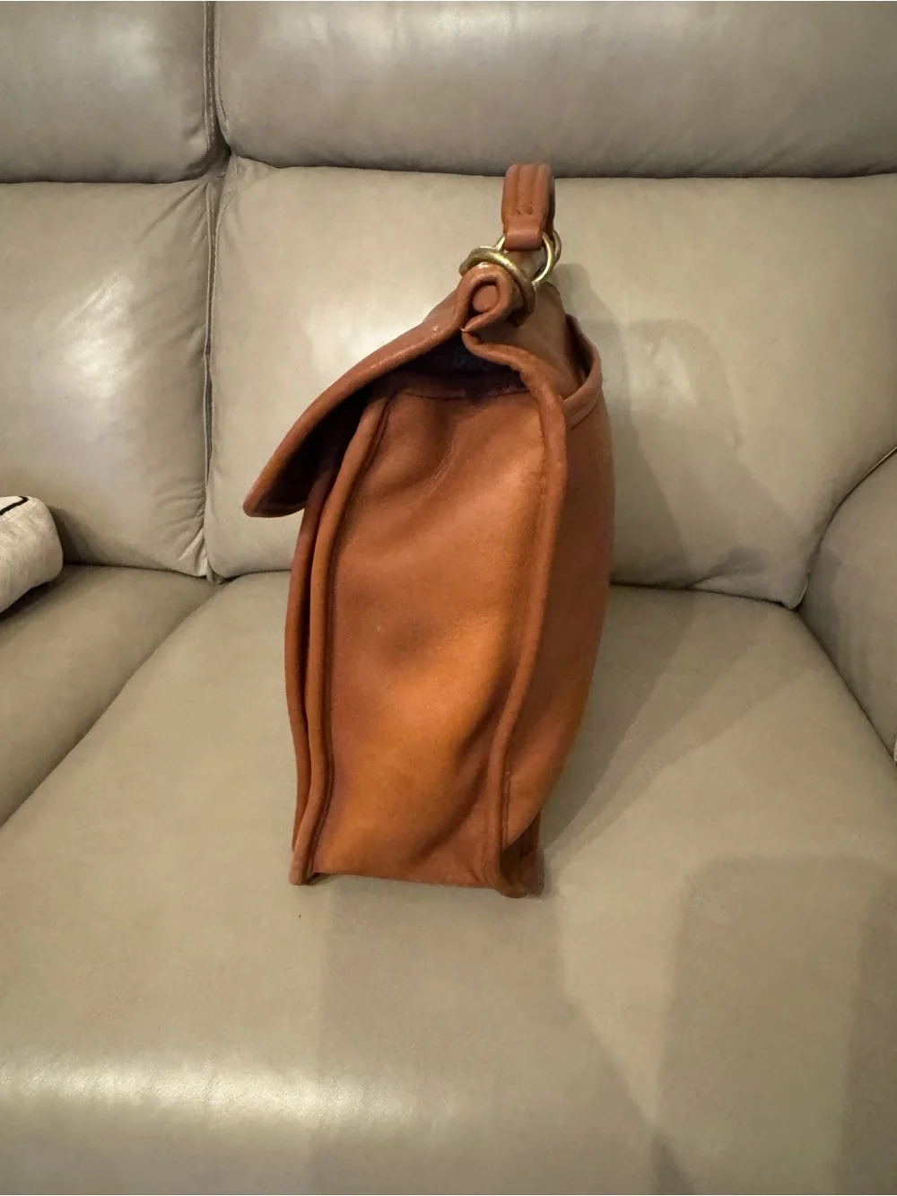 Coach vintage unisex Men's Leather Briefcase in Cognac B6C-5266